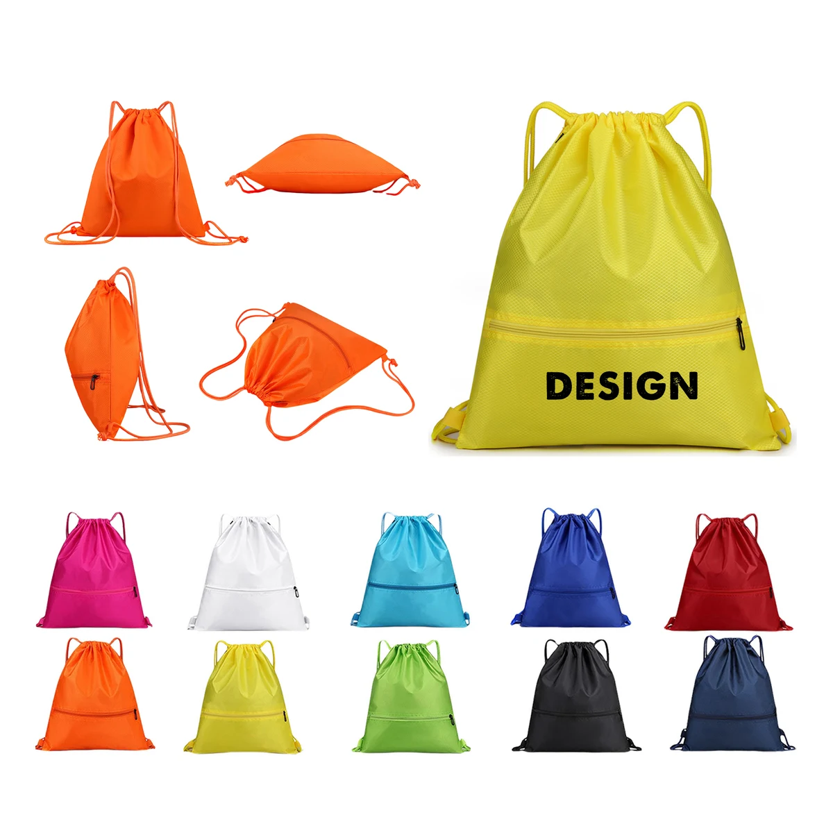 Custom Drawstring Backpack Bag 1