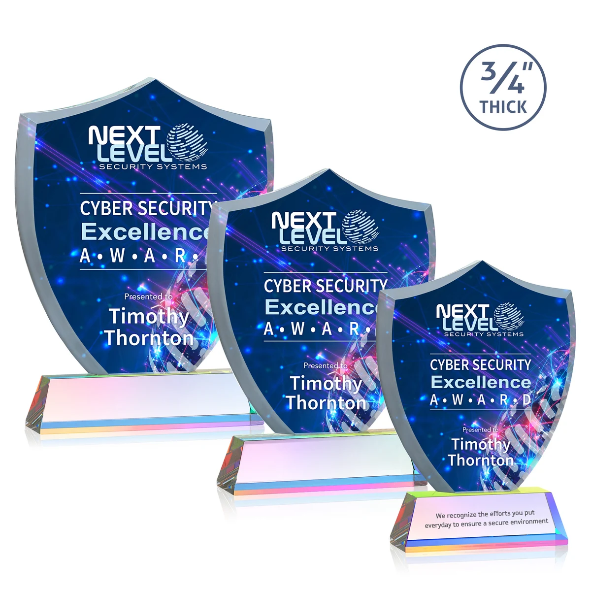 Scudo Shield VividPrint™ Award on Newhaven - Prismatic 1