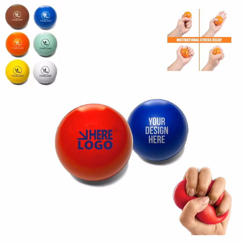 Printed Colorful PU Pressure Ball Toy Ball
