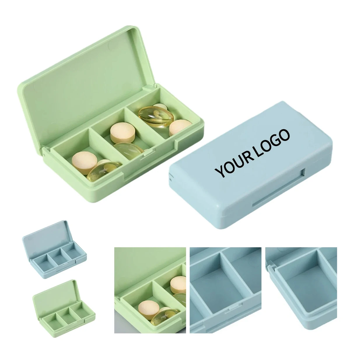Compact Pill Box with Strong Seal Travel Friendly 1