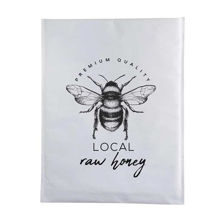 One Color White Paper Bubble Mailer (14.25" x 18.75") 1