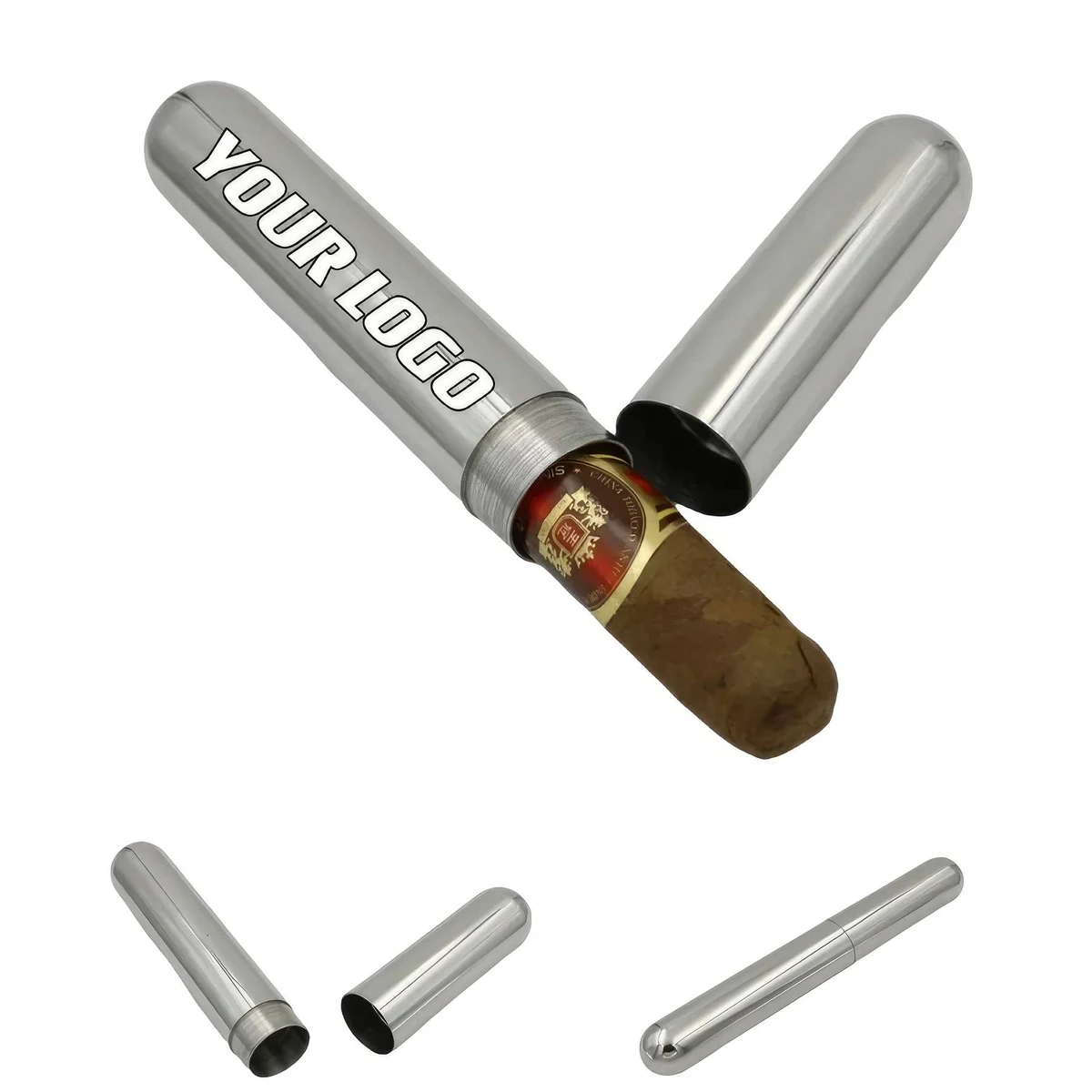 Custom Stainless Steel Cigar Tube 1