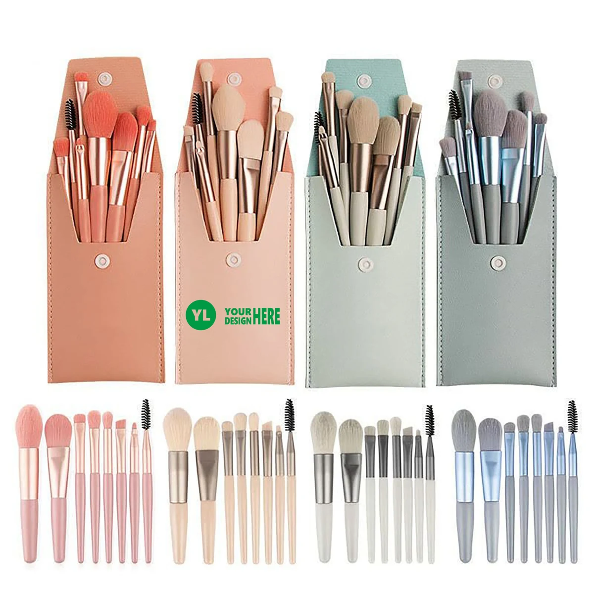 Eyeshadow Makeup Brushes Set With Pu Bag 1