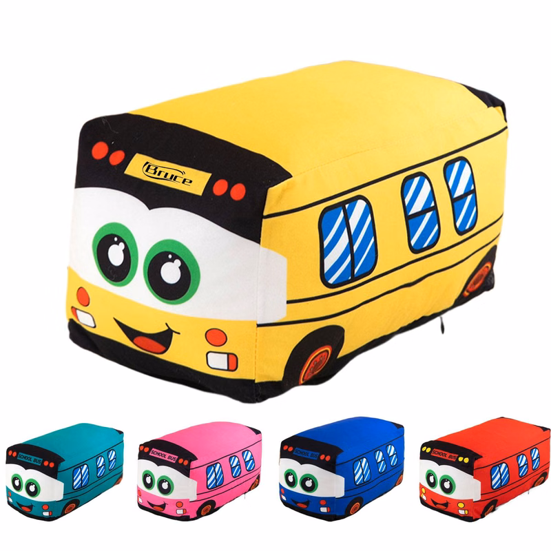PP Cotton School Bus Plush Toy