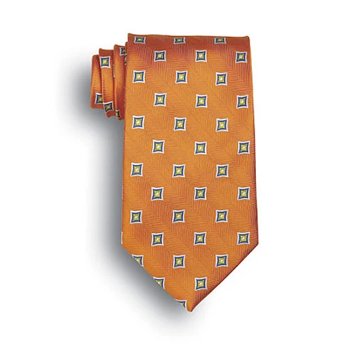 Orange Vasari Polyester Tie 1