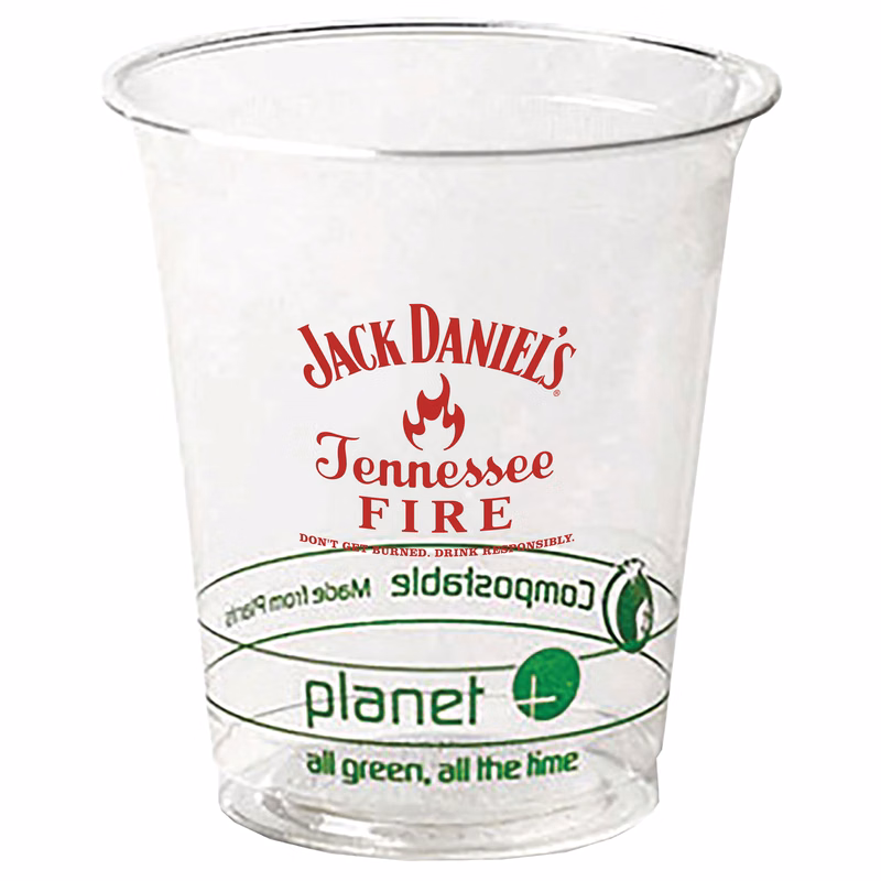 7oz Compostable PLA Cup - Eco Branded (World Centric)
