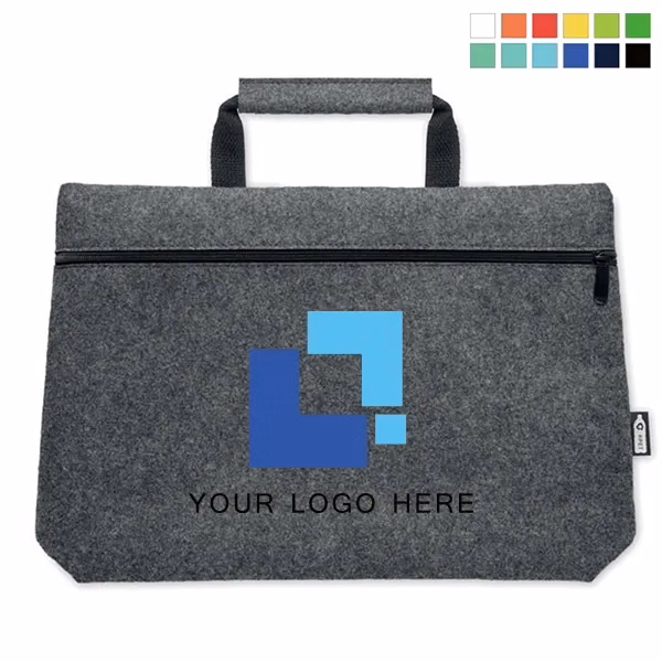 Custom RPET Felt Document Bag
