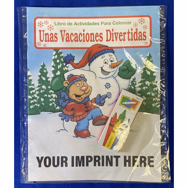 COLORING SET - Holiday Fun (Spanish) Coloring Book Fun Pack