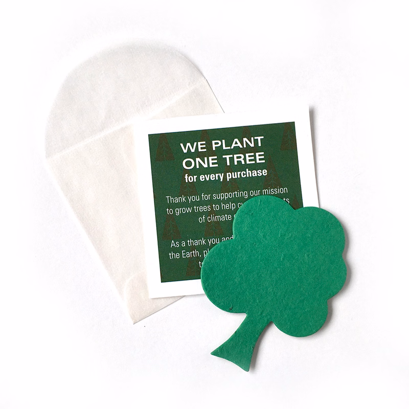 Packaged Seed Shape With Single-Sided Note