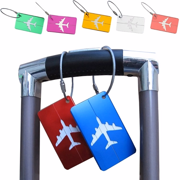 Custom Stainless Steel Luggage Tag with Waterproof Card — Travel Identifier Item