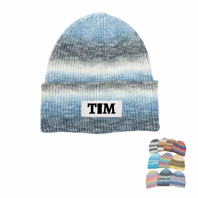 Tie-dye Rib Knit Cap