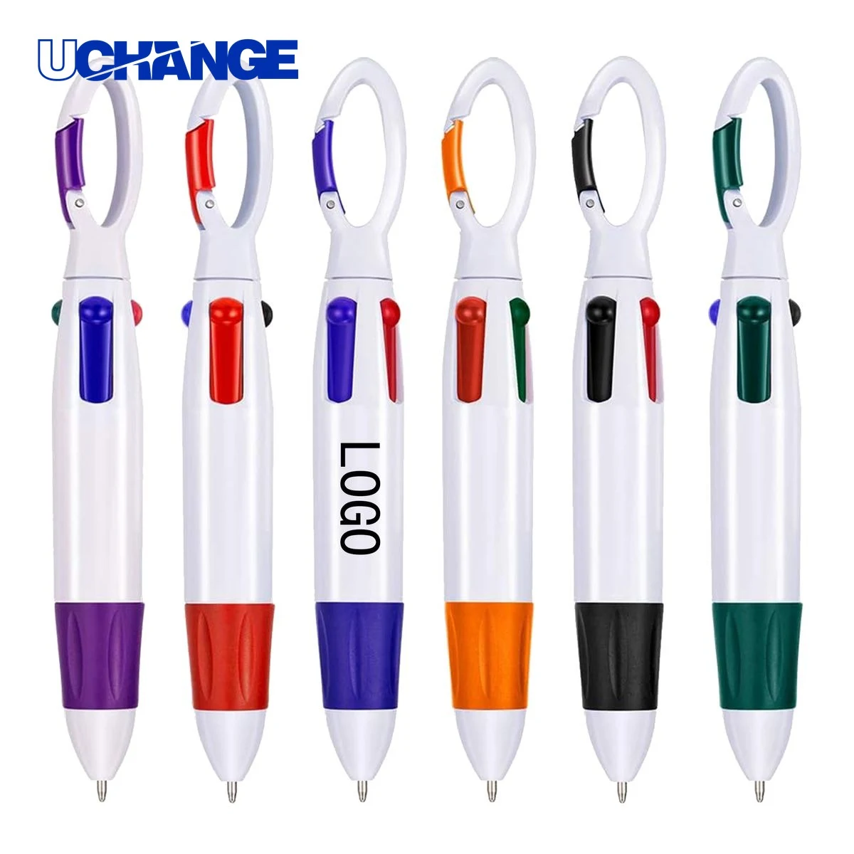 Plastic Hiking Button Ballpoint Pen 1