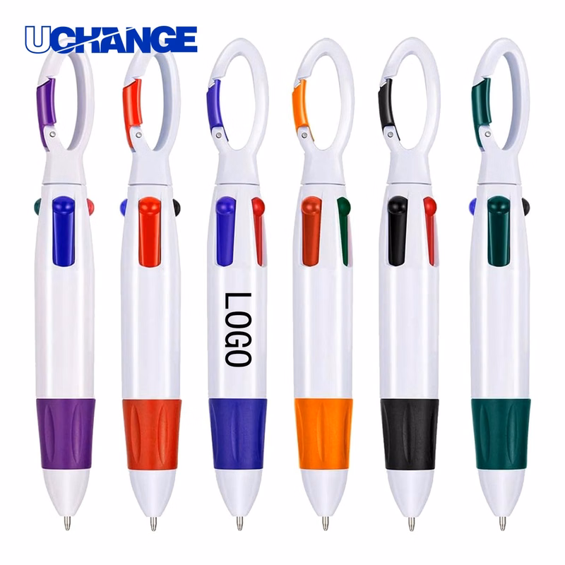 Plastic Hiking Button Ballpoint Pen