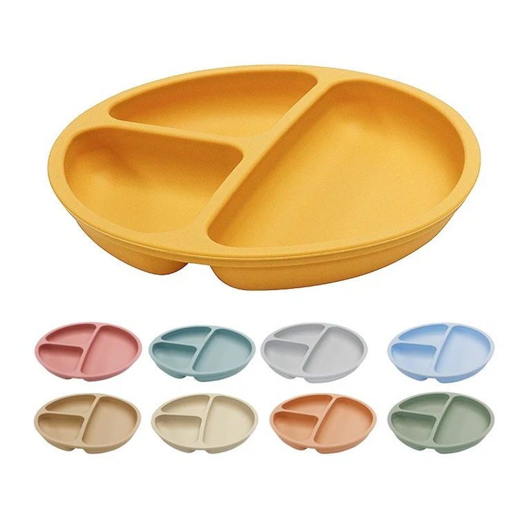 Three Compartment Silicone Dinner Plate 1