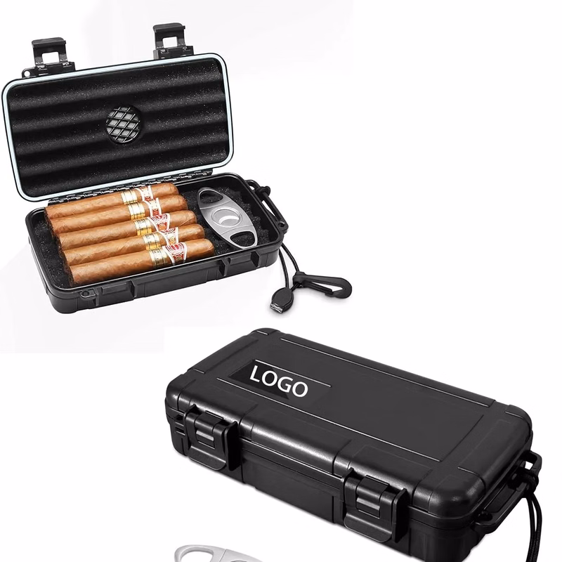 Travel Cigar Humidor Case with Humidifier