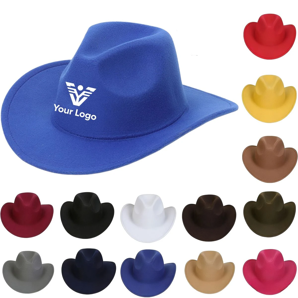 Adjustable Western Felt Cowboy Hat 1