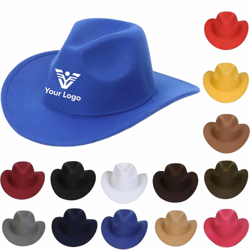 Adjustable Western Felt Cowboy Hat