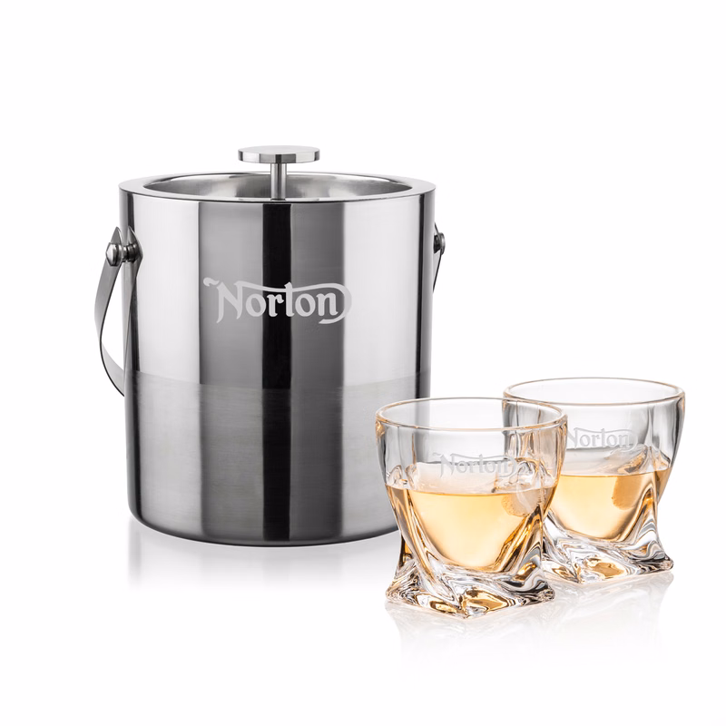 Catania Ice Bucket & Seneca On-the-Rocks Set