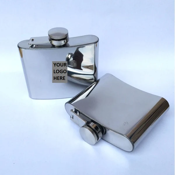 Mirror Finished SS Hip Flask 4.5oz 1