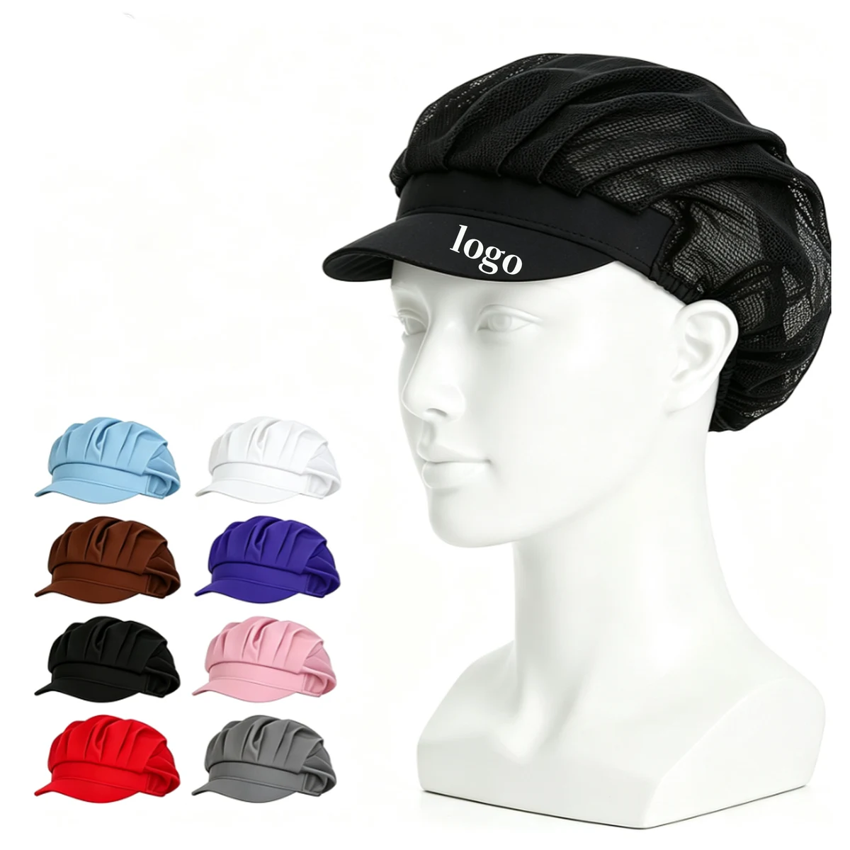Mesh Bump Cap Food Service Work Hat 1