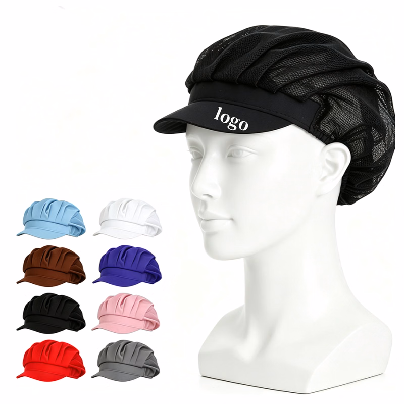 Mesh Bump Cap Food Service Work Hat