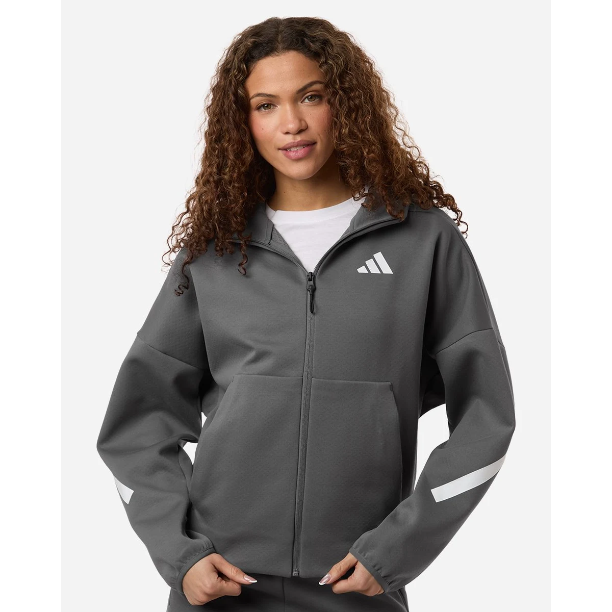 Women's Z.N.E Full-Zip Hooded Sweatshirt - AT221, custom hoodie or sweatshirt with logo imprint 1
