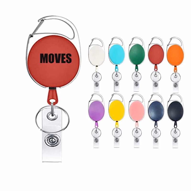 Retractable Badge Holders with Carabiner Reel Clips