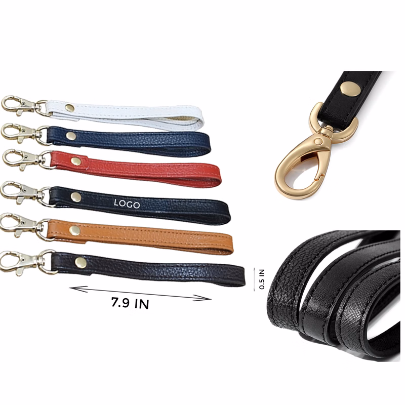 MOQ 10 PCS Convenient Leatherette Key Ring