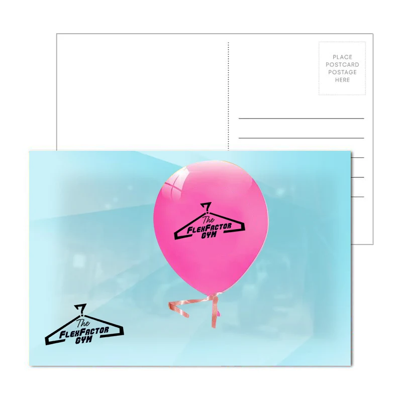 Post Card with Full Color Balloon Coaster 1