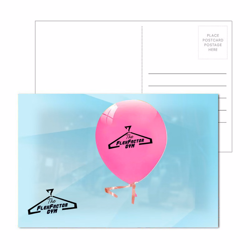Post Card with Full Color Balloon Coaster