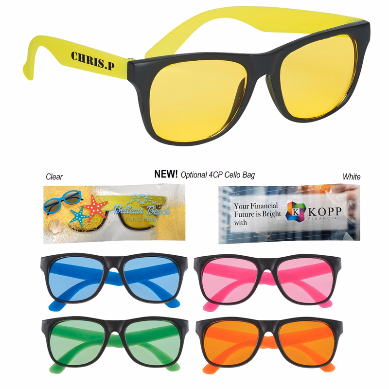 Tinted Lenses Rubberized Sunglasses