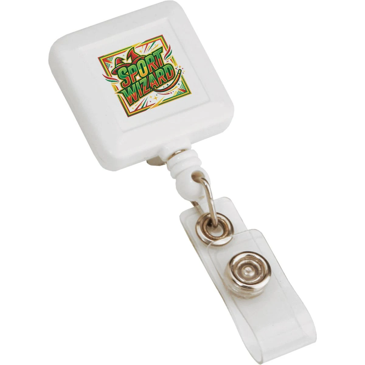 Square Retractable Badge Holder 1