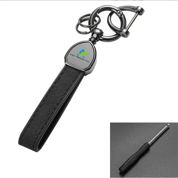 360 Degree Rotatable Anti-Lost D-Ring Key Chain 1