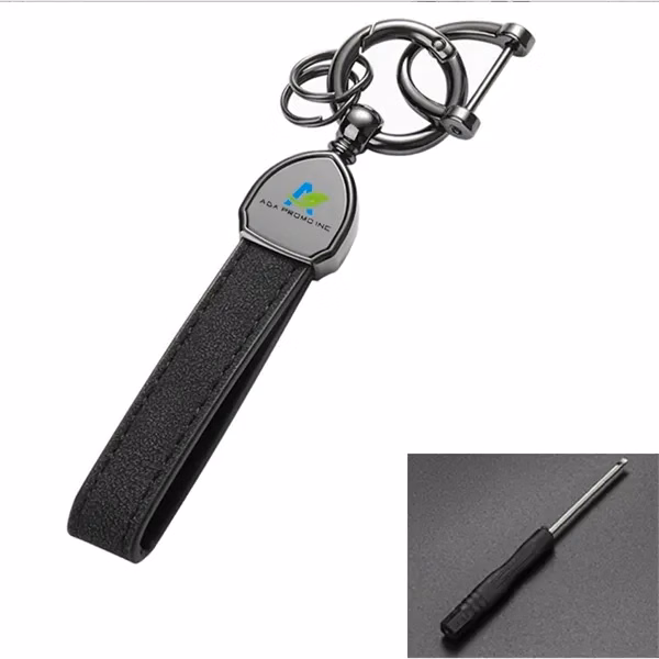 360 Degree Rotatable Anti-Lost D-Ring Key Chain