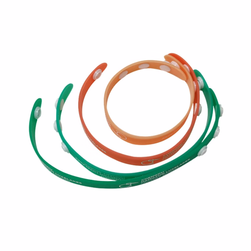 Snap-Fastener Adjustable Silicone Wristband