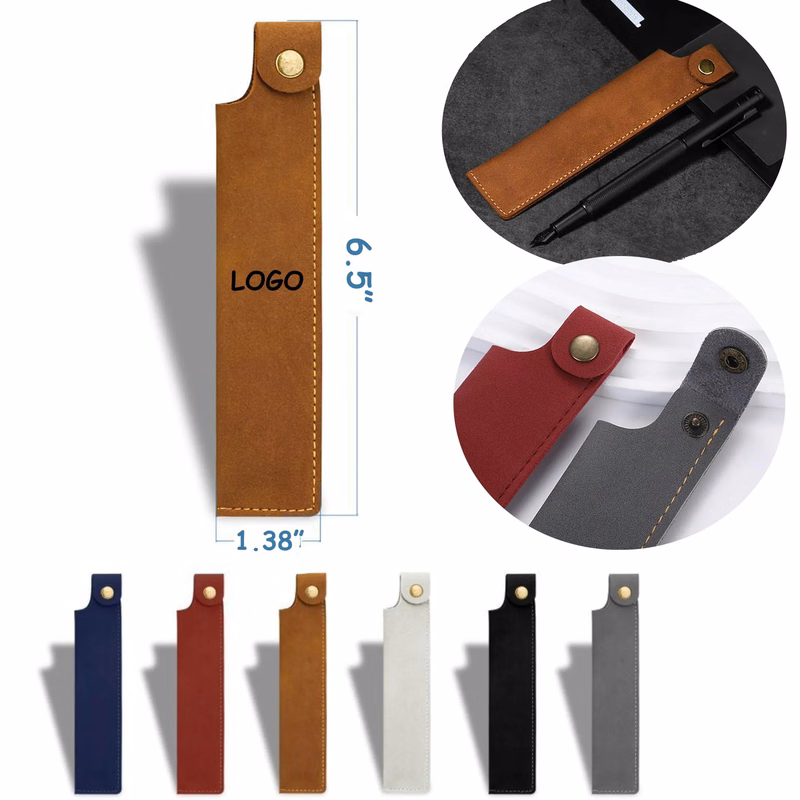 Leather Pen Pouch Holder Organizer