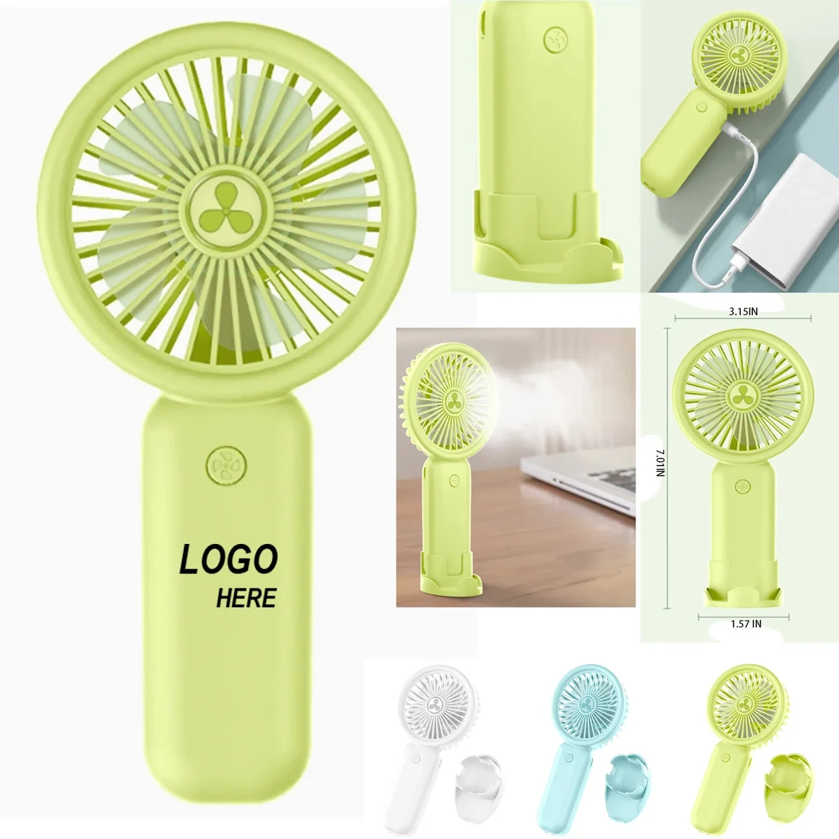 600mAh Mini Handheld Fan 1