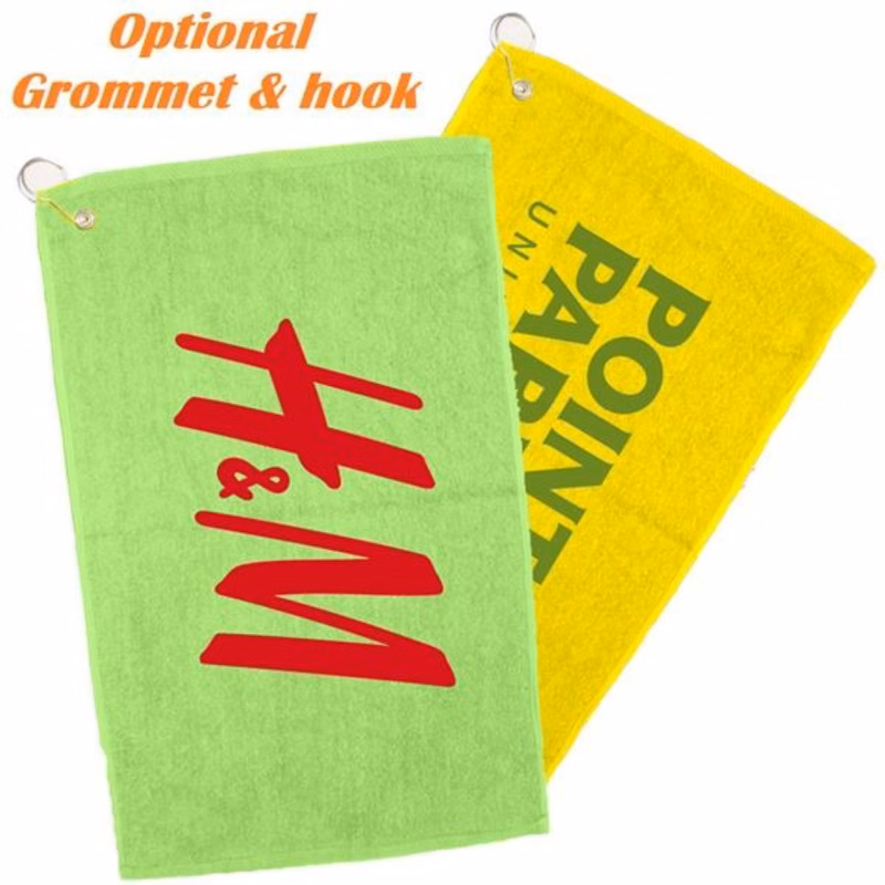 Large Velour Golf Towel w/ Custom Logo 16" X 25"