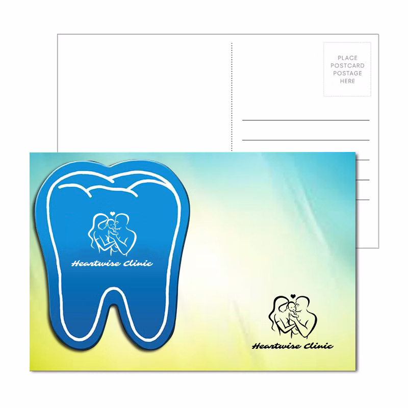 Post Card with Full Color Tooth Coaster