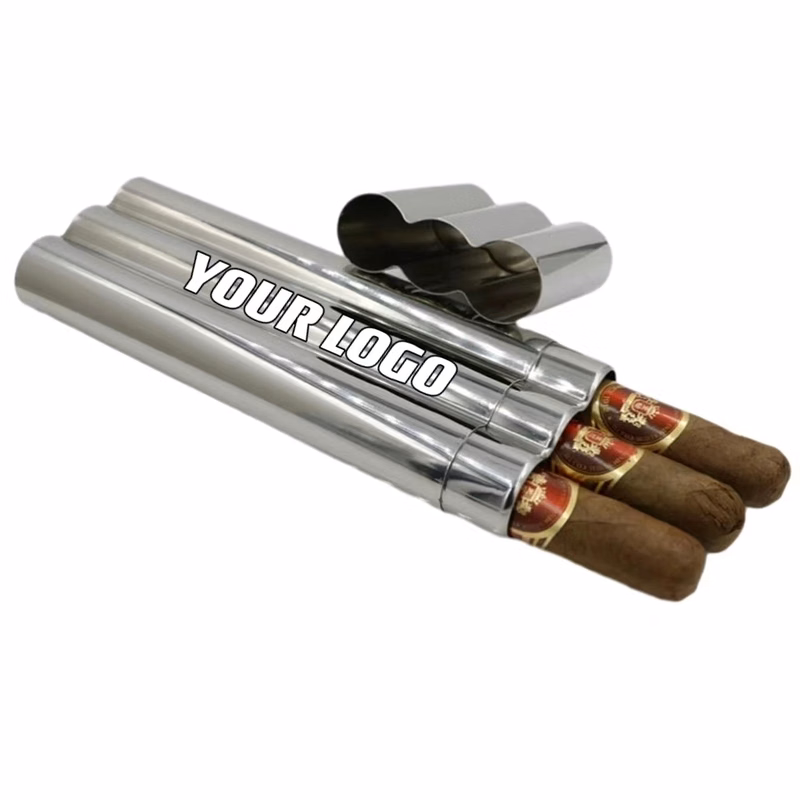 Custom Moistureproof Stainless Steel Cigar Tube