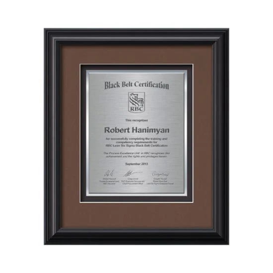Monarch Certificate TexEtch - Black 1