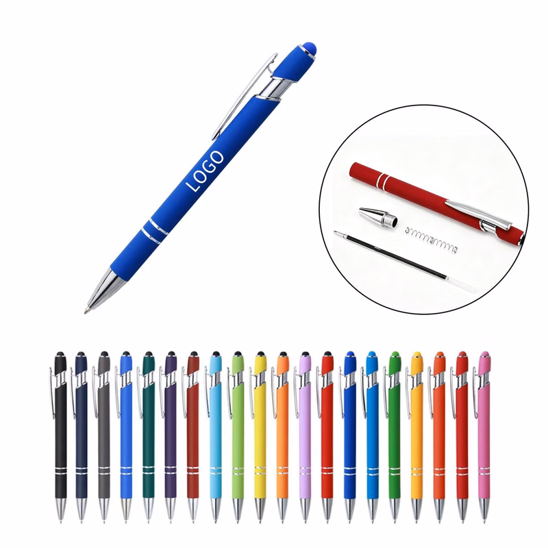 MOQ50 Metal Aluminum Barrel Retractable Ballpoint Pen