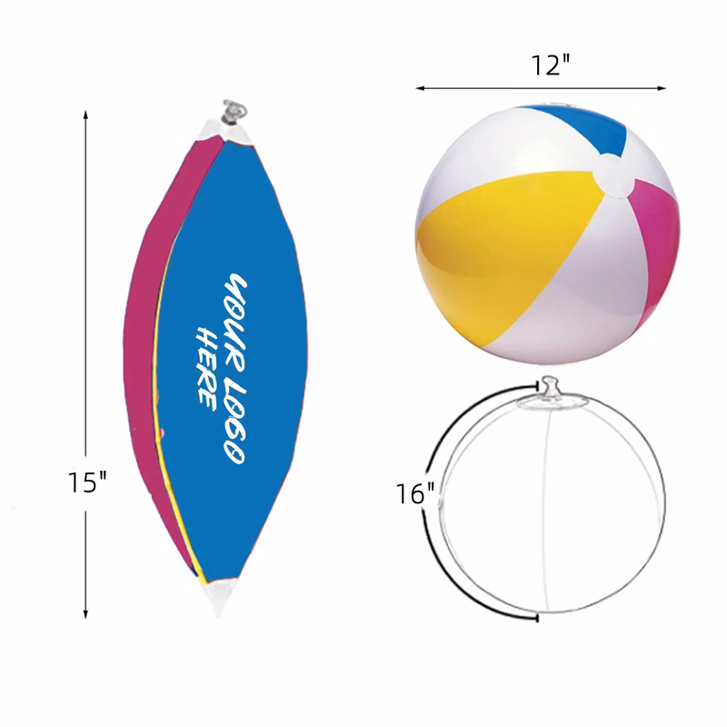 16" Four-Tone Beach Ball