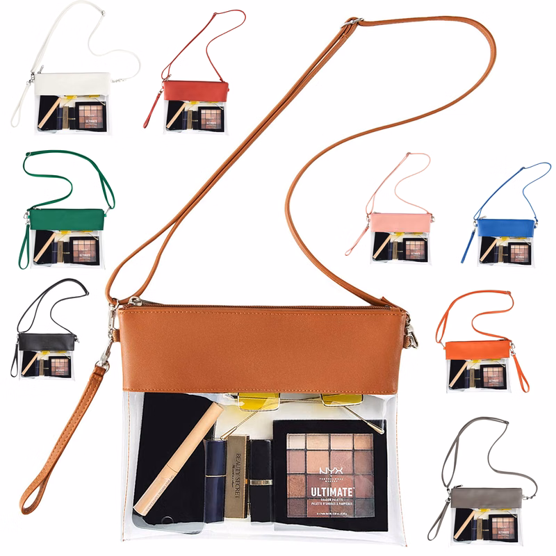 Clear PU Leather Clear Concert Bag