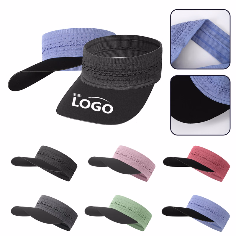 Open Top Sun Hat With Ribbed Fabric Headband