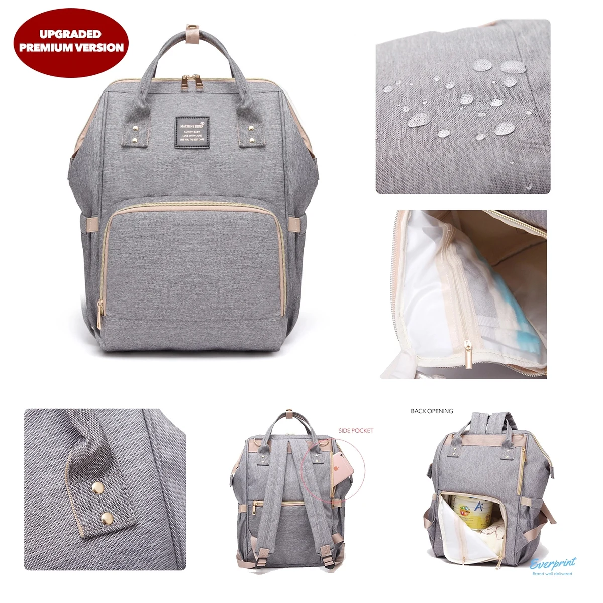 Premium Mummy Backpack Diaper Bag (upgraded version) 1