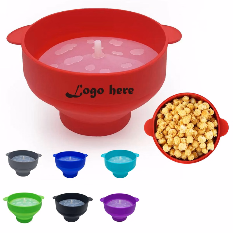 Food-Grade Silicone Collapsible Popcorn Bowl