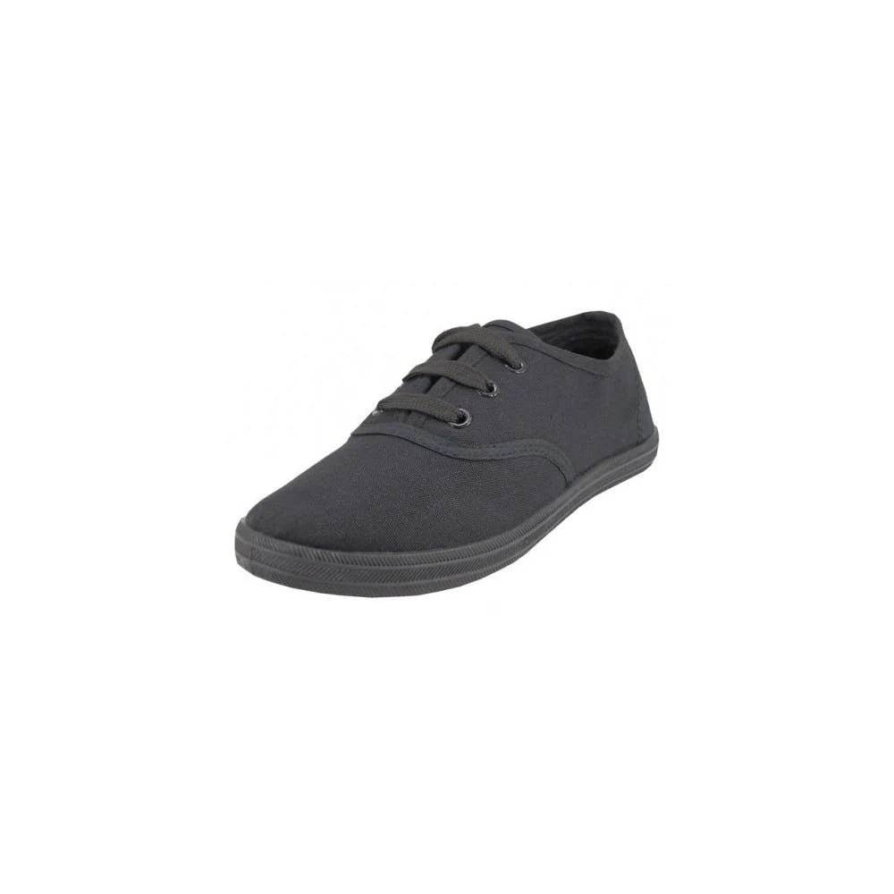 Youth Canvas Shoes - Black Size 11-4 Age 4-8 Years 1