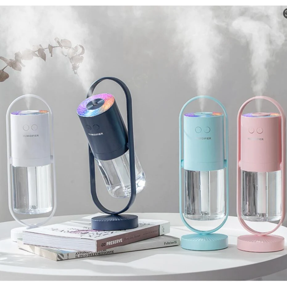 Colorful Night Light Projection Rotary Humidifier 1