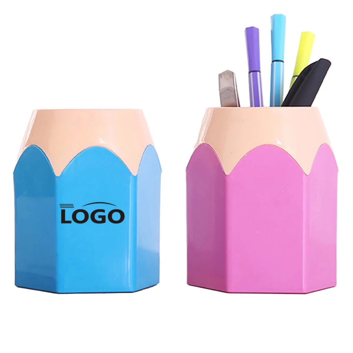 Creative Plastic Pencil-shaped Pen Holder 1